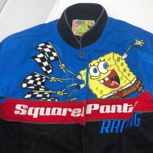 Nickelodeon SpongeBob SquarePants Jacket Kid’s Medium Ages (7-8) Racing